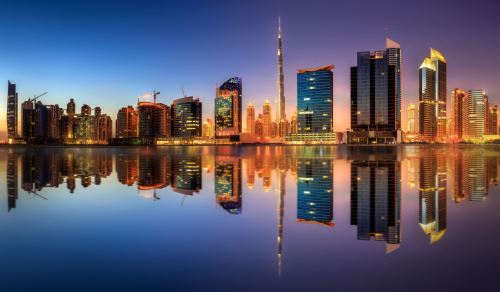 05 - Panoramatický pohled na Dubai Business bay SAE
