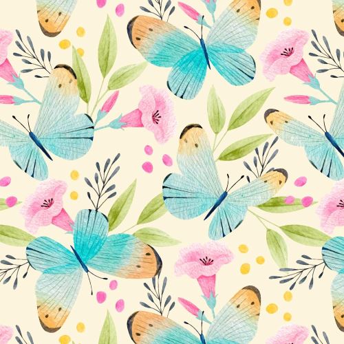 00010 - Motýlci s květy