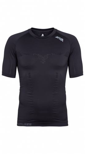 Seamless rashguard, krátký rukáv, BLACK